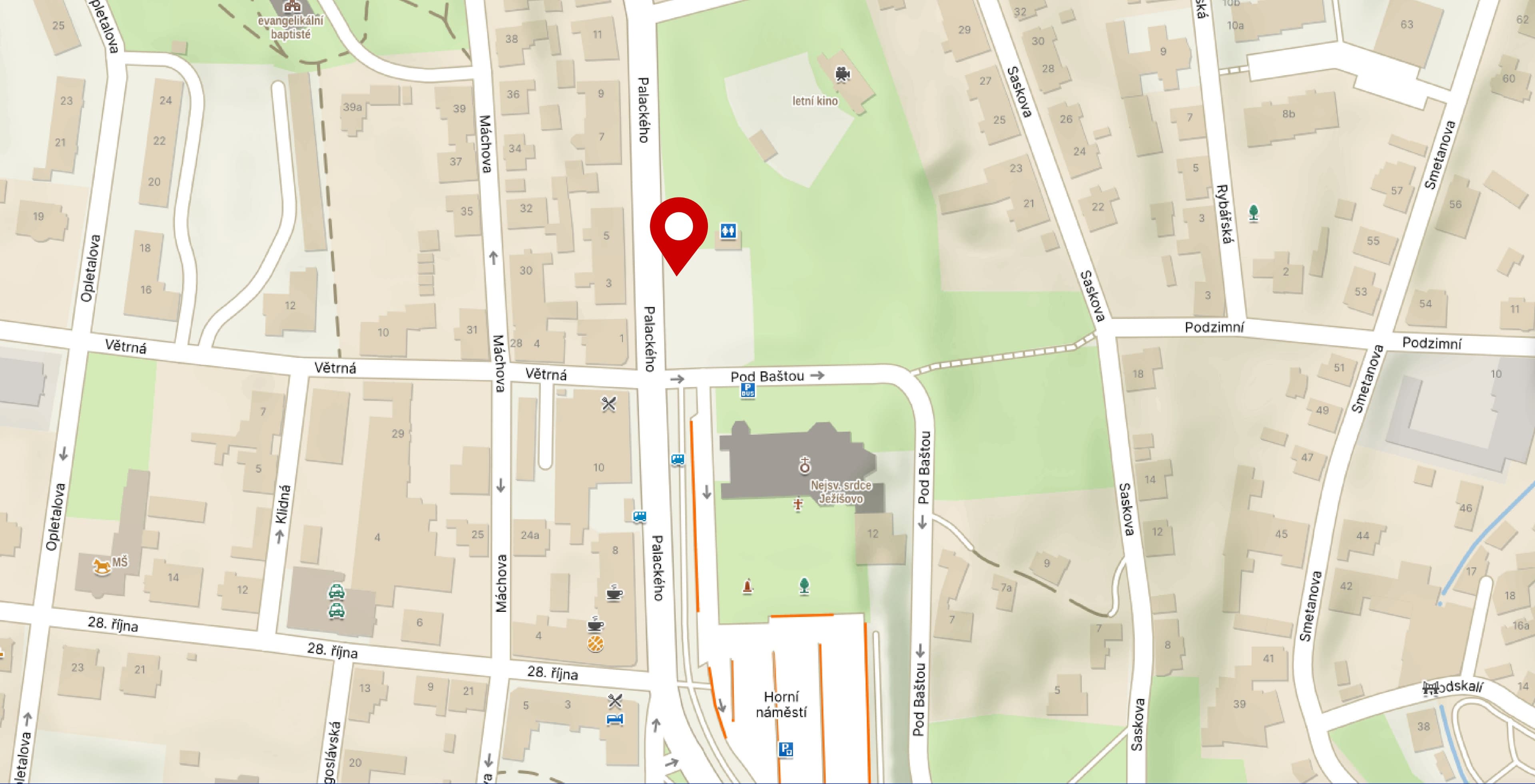 Mapa - Jablonec nad Nisou